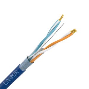 Кабель (витая пара) внутренний LANMIR-PRO+ F/UTP Cat5e PVC нг(A)-LS 2х2х0.52 син...