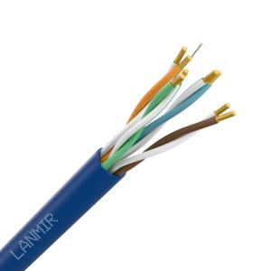 Кабель (витая пара) внутренний LANMIR-PRO+ U/UTP Cat5e PVC 4х2х0.52 синий