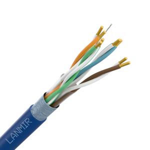 Кабель (витая пара) внутренний LANMIR-PRO+ F/UTP Cat5e ZH нг(А)-HF 4х2х0.52 сини...